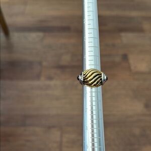 Elegant Gold and Silver Women's Ring